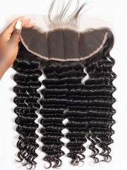 13x6 HD Deep Wave Frontal – Luxury Virgin Hair