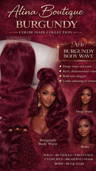 Burgundy Luxury Wig Silky Straight 250% Density